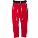 Calça Track Pant Masculina Modelo Listrada Ziper Lataterais Moletom