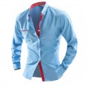 Shirt Slim Fit Modern Casual Men's Long Sleeve