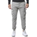 Calça Jogger Elastica Masculina Casual Moderna Bolsos Laterais