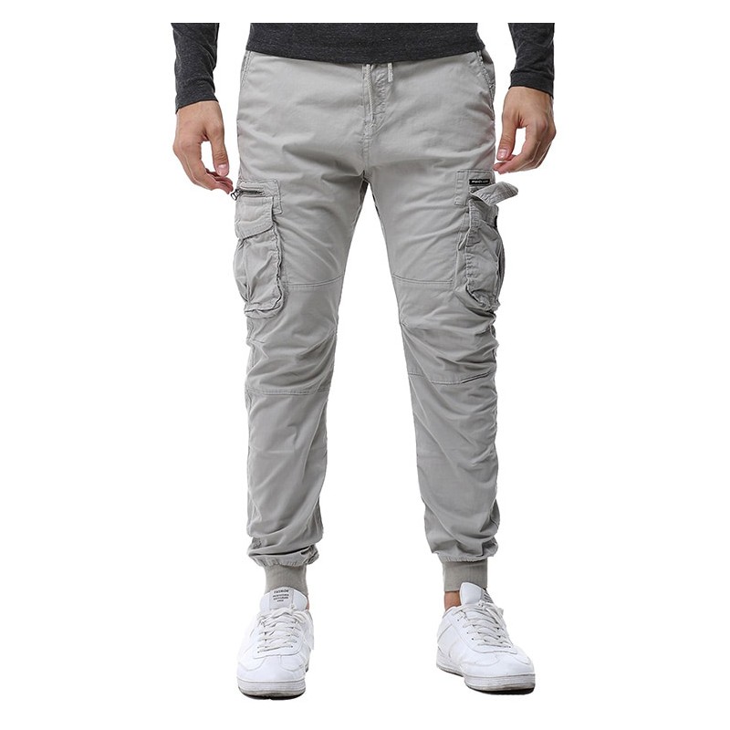 Jogger Pants Elastica Masculine Casual Casual Side Pockets