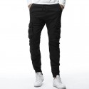 Calça Jogger Elastica Masculina Casual Moderna Bolsos Laterais