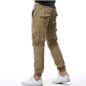 Calça Jogger Elastica Masculina Casual Moderna Bolsos Laterais