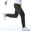 Calça Jogger Elastica Masculina Casual Moderna Bolsos Laterais