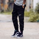 Men's Cropped Pants Military Print Elastic Camouflage