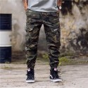 Calça Cropped Masculina Estampada Militar Camuflagem Elástica