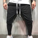 Calça de Alfaiataria Masculina Listrada Nova Moda Estilo Listrado