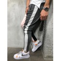 Calça Track Pant Masculina Nova Moda Casual Estilo Listrada Moletom