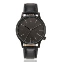 Relógio Sofisticado Masculino Elegante Formal Preto Grande Quartzo