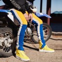 Calça Esportiva Motoqueiro Masculina Novo Modelo Listrada Colorida