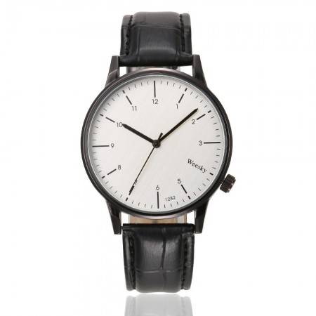 Watch Sophisticated Male Elegant Formal Black Large Quartz