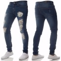 Calça Jeans Skinny Rasgada Masculina Jeans Básica Moda Swag