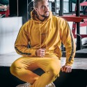 Calça Track Pant Masculina Listrada Tecido Moletom Confortável Treinos