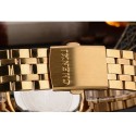 Watch Luxury Men's Elegant Gold Golden Black Quartz