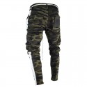 Calça Masculina Estilo Moletom Moda Jovens Listradas Track Pant