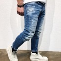 Calça Masculina Estilo Jeans Desbotado Modelo Casual Super Bonita