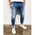 Men's Pants Style Casual Faded Jeans Super Bonita Casual