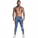 New Jeans Fashion Mens Striped Fashion Model Young Show