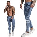 New Jeans Fashion Mens Striped Fashion Model Young Show