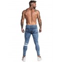 New Jeans Fashion Mens Striped Fashion Model Young Show