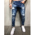 Calça Jeans Rasgada Masculina Varios Modelos Skinny