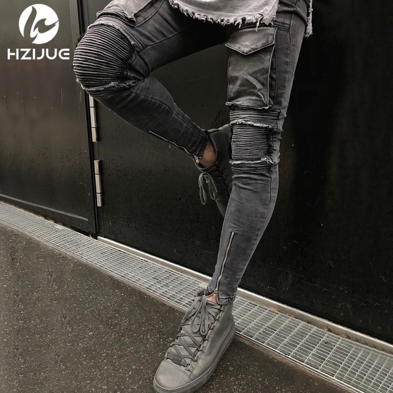 Calça Jeans Masculina Estampas Moda Estilo jovens das Ruas