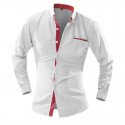 Shirt Slim Fit Modern Casual Men's Long Sleeve