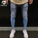 Calça Modelo Rock Masculina Rasgada Com Bolso Estilo Jeans Swag