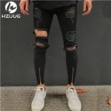 Calça Modelo Rock Masculina Rasgada Com Bolso Estilo Jeans Swag