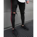 Calça Masculina Jeans Estilo Swag Nova Coleção Rasgada Ziper nas Perna