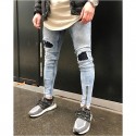Calça Masculina Jeans Estilo Swag Nova Coleção Rasgada Ziper nas Perna