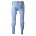 Calça Masculina Jeans Estilo Swag Nova Coleção Rasgada Ziper nas Perna