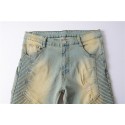 Calça Masculina Jeans Estilo Swag Nova Coleção Rasgada Ziper nas Perna