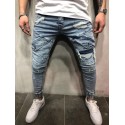 Men's Jeans New Model With Elastic Handbags