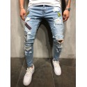 Calça Masculina Novo Estilo Varias Estampas Rasgado Swag