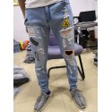 Calça Masculina Novo Estilo Varias Estampas Rasgado Swag