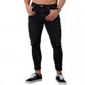 Calça Jeans Masculina Estilo Casual Skinny Nova Moda Rasgada