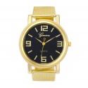Relógio Casual Elegante Unisex para Presente Dourado e Prata