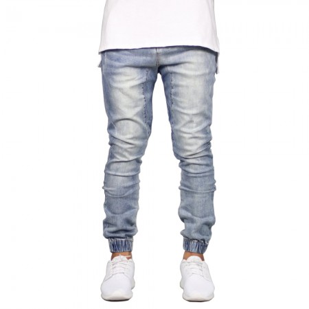 Calça Jeans Masculina Elastica Novo Estilo Casual Elástico nas Pernas