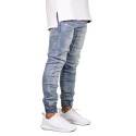 Calça Jeans Masculina Elastica Novo Estilo Casual Elástico nas Pernas