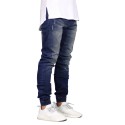 Calça Jeans Masculina Elastica Novo Estilo Casual Elástico nas Pernas