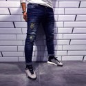 Calça Masculina Novo Jeans Estilo Rasgada Para Festa