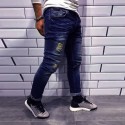 Calça Masculina Novo Jeans Estilo Rasgada Para Festa