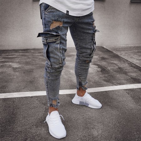 Calça SWAG Masculina Bolsos Laterial Muito Linda Estilo Skinny