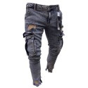 SWAG Men's Pants Very Skinny Stylish Laterial Pockets