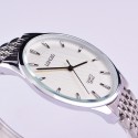Relógio Clássico Masculino Luxo Branco Grande Analógico Sofisticado