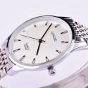 Relógio Clássico Masculino Luxo Branco Grande Analógico Sofisticado