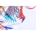 Women's Print Dress Short Sleeve Casual Style Beachwear