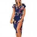 Vestido Feminino Estampado Floral Sexy Linda Coleção Verão