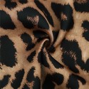 Women's Printed Opaque Leopard Blouse Very Sexy