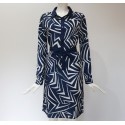 Striped Print Dress New Women's Collection With Bow
